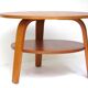 Table basse en contreplaqué de la série Oak de Cees Braakman pour Pastoe