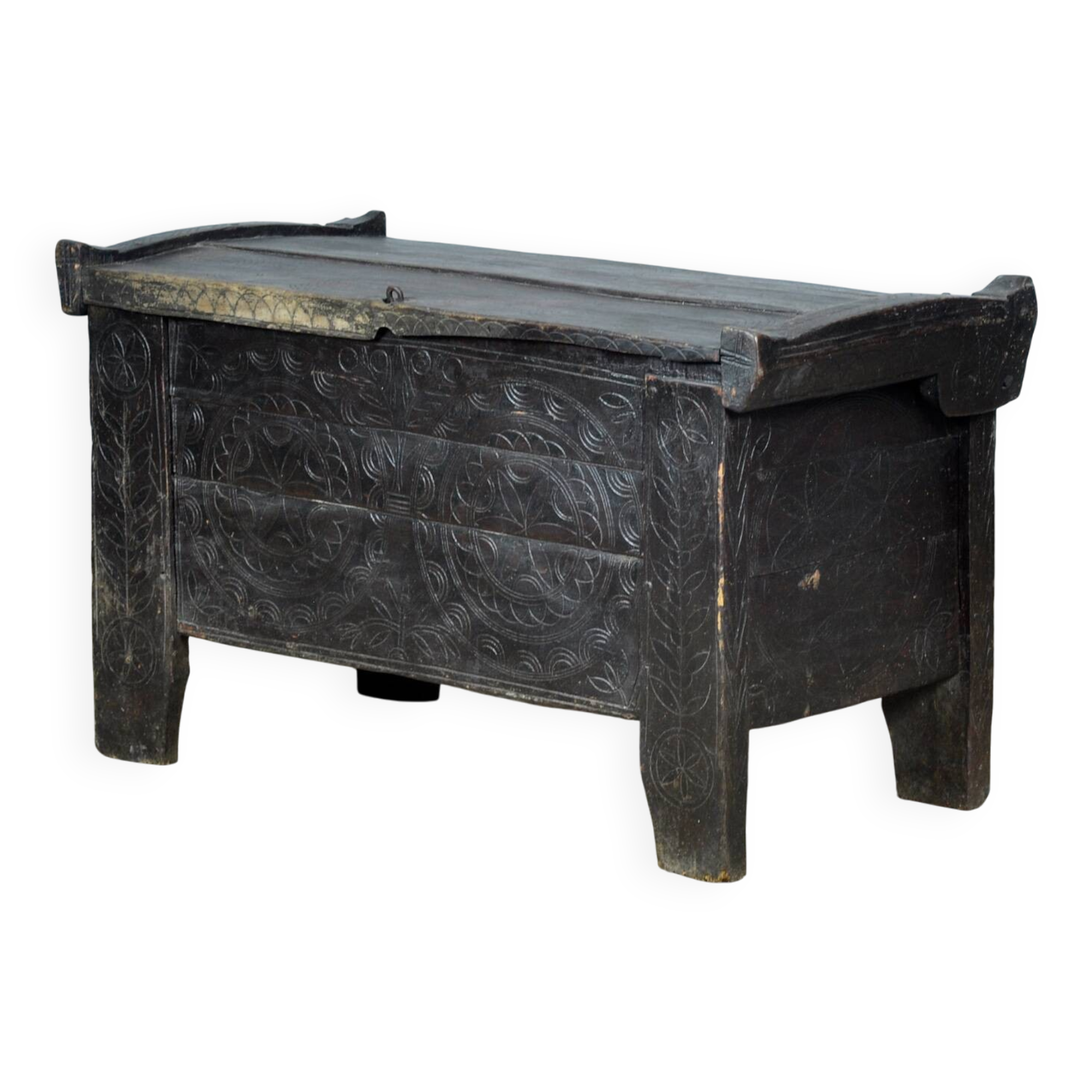 Antique shepherd’s chest, 1850s