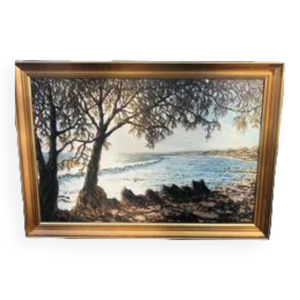 Toile bord de mer maria