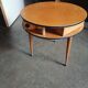 Side table, round work table in Scandinavian style, 1960.