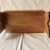Side table and magazine rack in solid oak