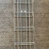 Vintage stainless steel wall vinyl rack