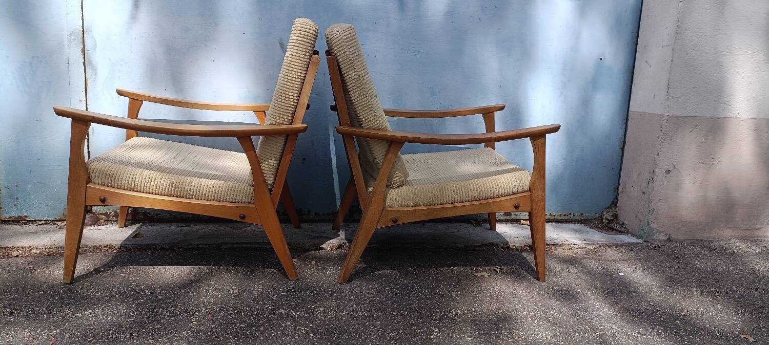 Pair of Scandinavian armchairs