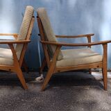 Pair of Scandinavian armchairs