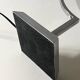 Bureau lamp / bedside lamp Bauhaus chrome metal & opal glass, design 1970