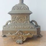 Antique Candlestick  Bronze Vienna Austria Caryatide Greek Ancient 46 cm