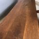 Oak dining table with 2 benches Minimalist Brutalist Wabi Sabi