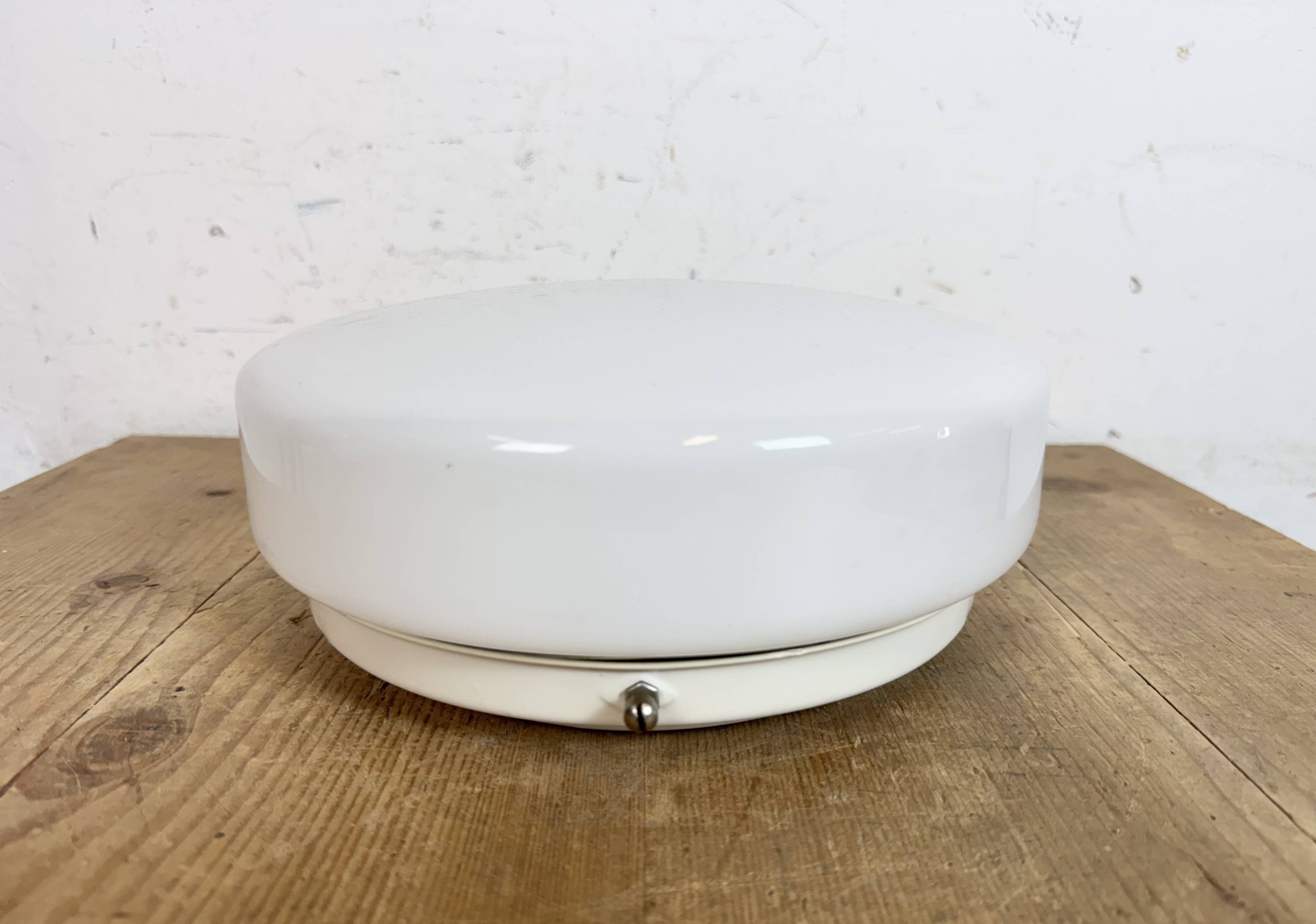 Vintage Soviet Ceiling or Wall Light with Milk Glass, 1980s
