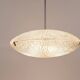 Lustre Kalmar Discus en Verre Texturé et Nickel Midcentury, Autriche, Années 1950