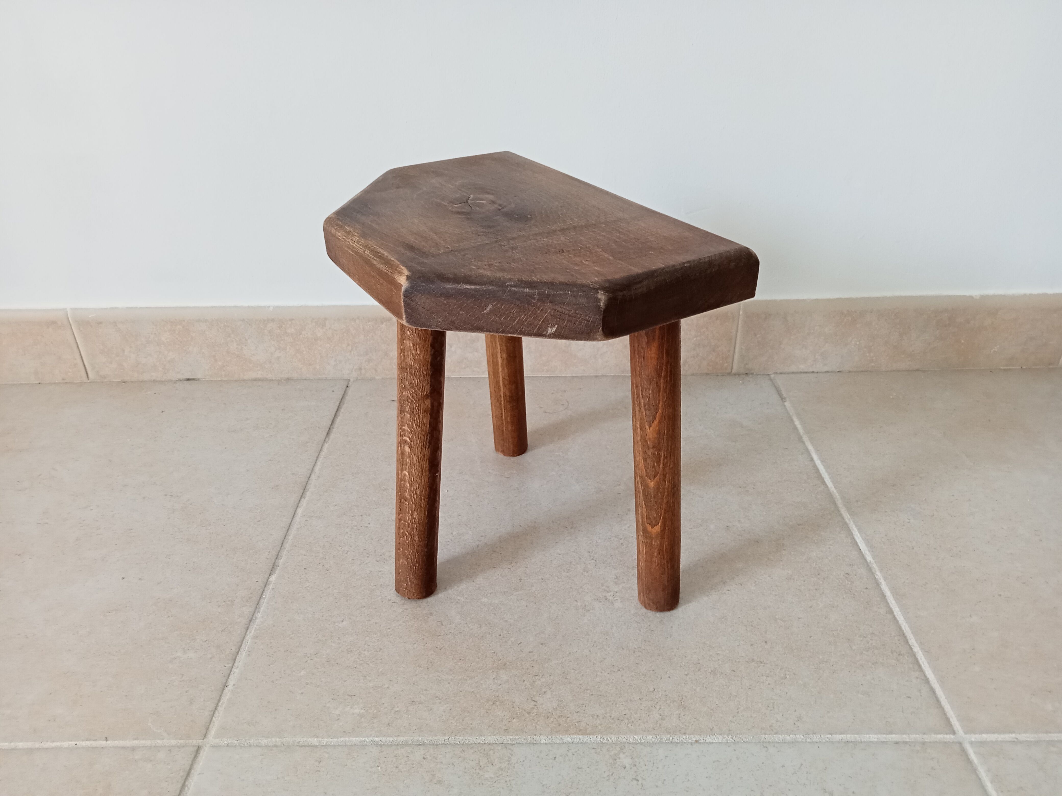 Vintage tripod stool by cowherd