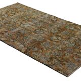 Turkish Anatolian Handmade Vintage Area Rug 222 cm x 118 cm