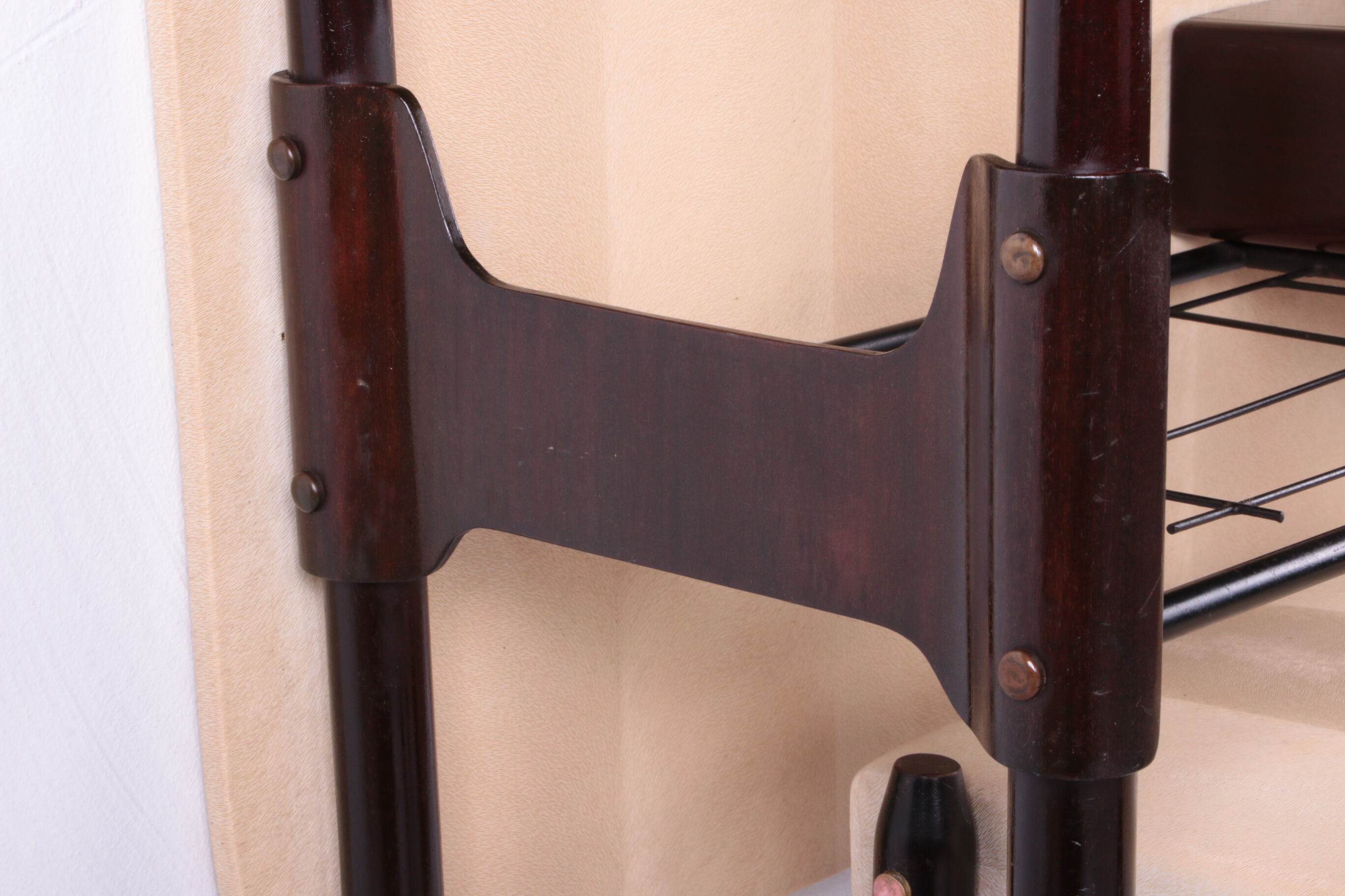 Ico Parisi Wall unit with mirror and stool 1950 Italy