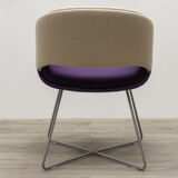 Lounge chair orangebox beige and violet