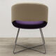Chaise lounge orangebox beige et violette