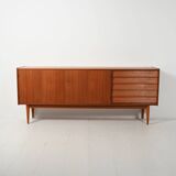 Scandinavian sideboard with tile-style drawers from the 1950s