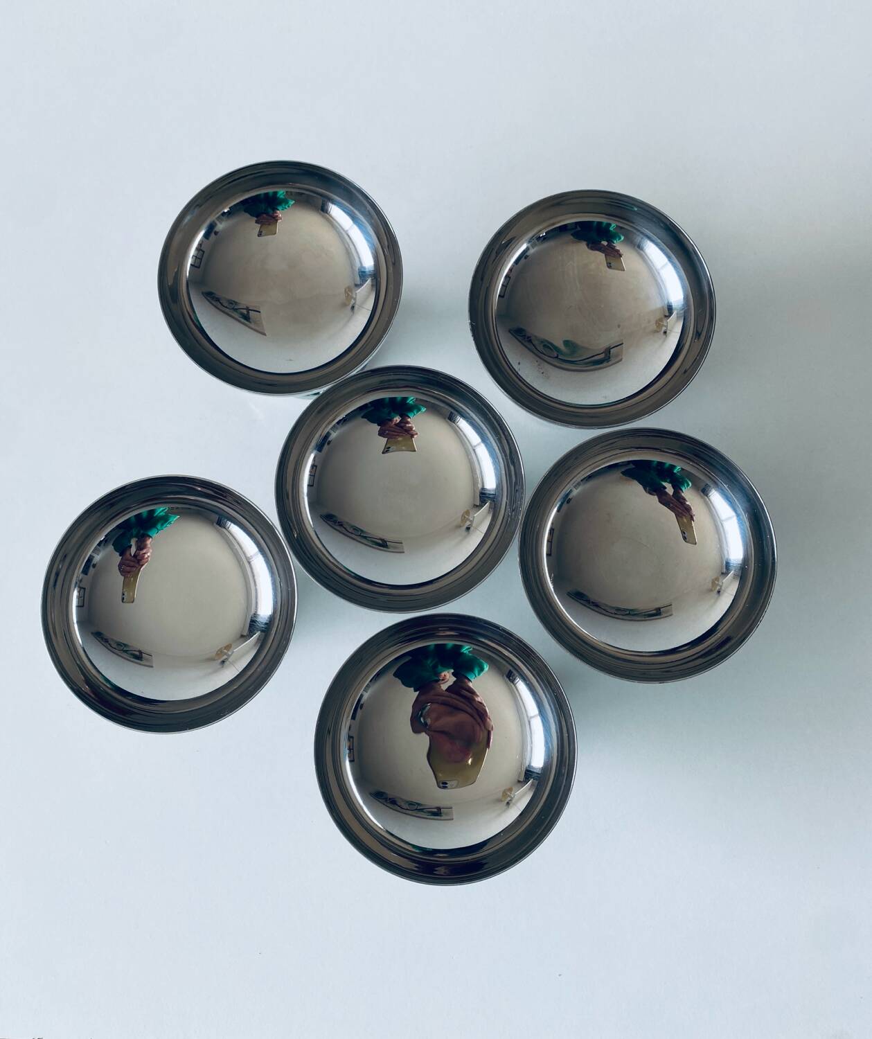 Stainless steel ice cream cups