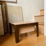 Beige and brown coffee table