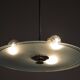 Bauhaus Chandelier in Chrome, Steel and Frosted Glass, Czech, 1930s