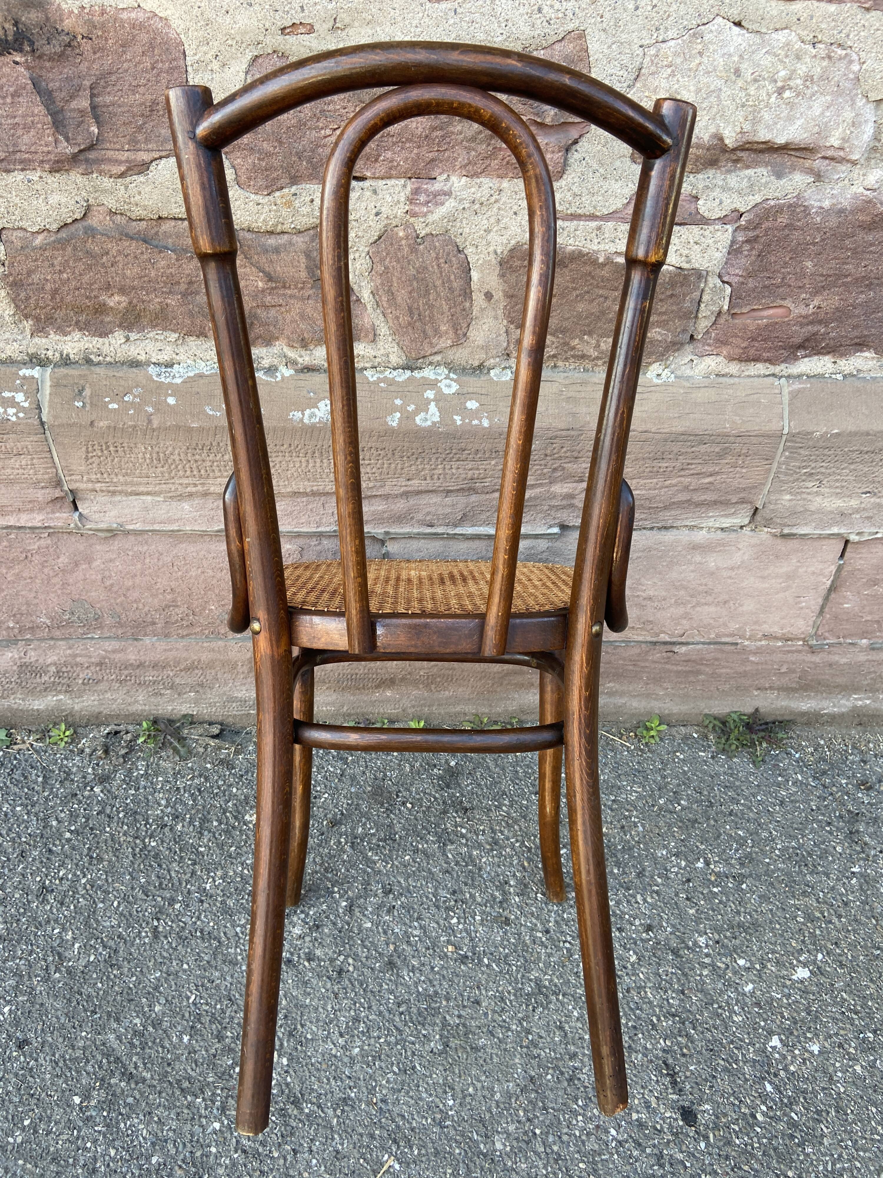 2 chairs bistro Thonet Nr 56 curved wood