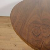 Mid-Century Teak Modern Round Dining Table, Denmark, 1970s