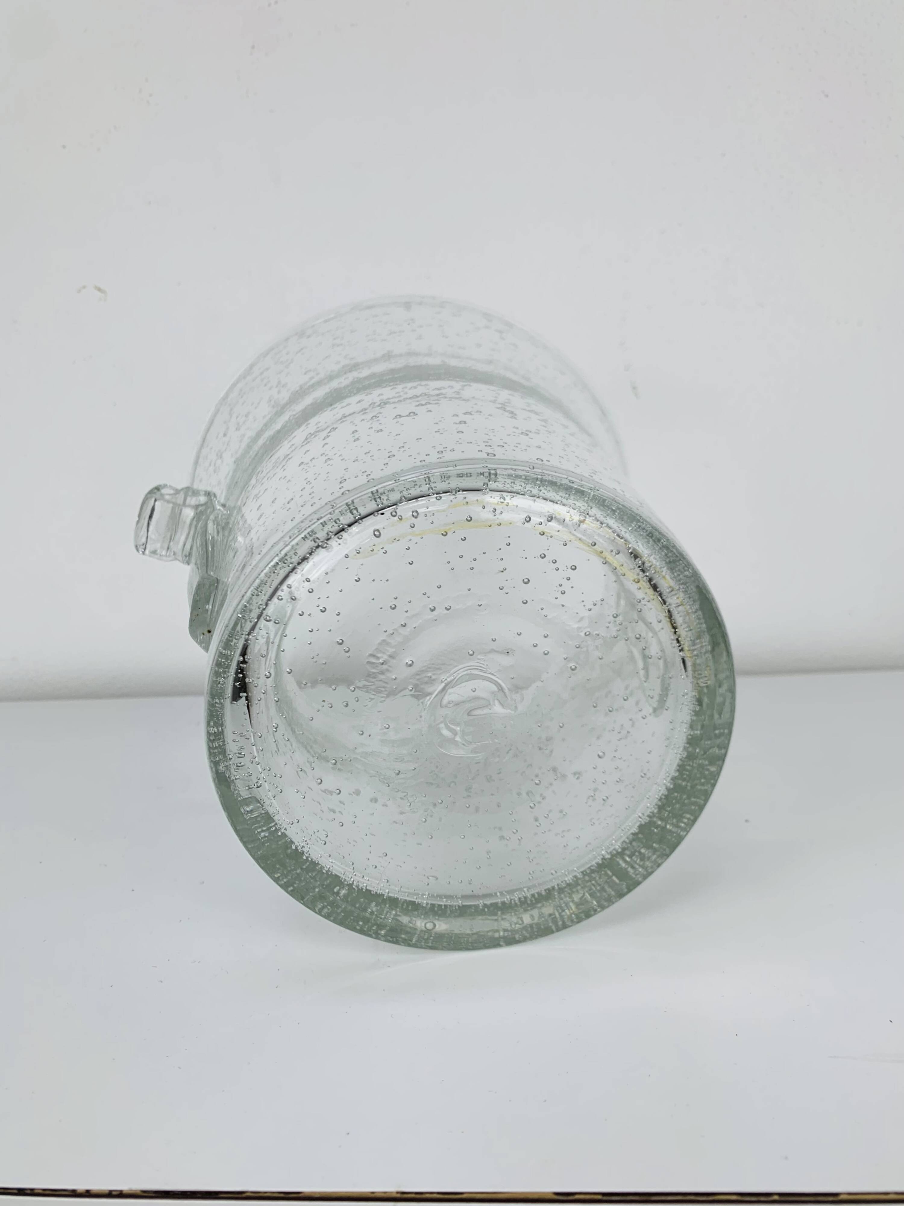 Vintage Biot bubble glass ice bucket