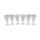 6 flutes à champagne en cristal de Baccarat modèle Cassino estampillées