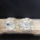 Vintage glass flower candle holders Arabia Finland