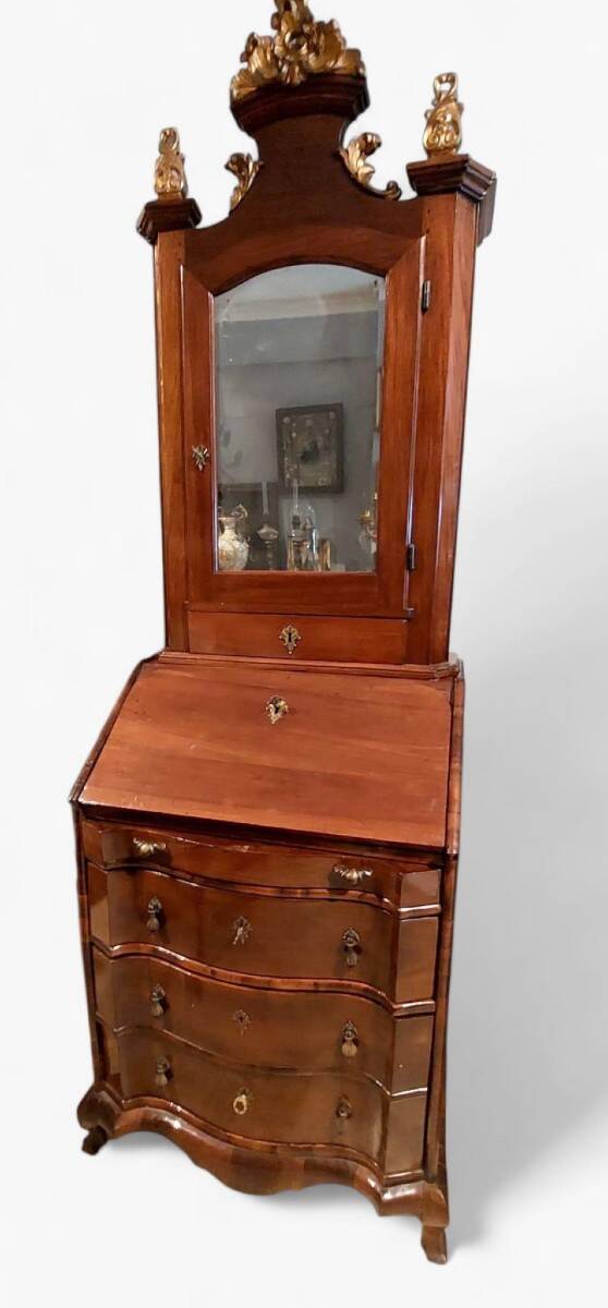 Small 18th century walnut trumeau L.72 CM