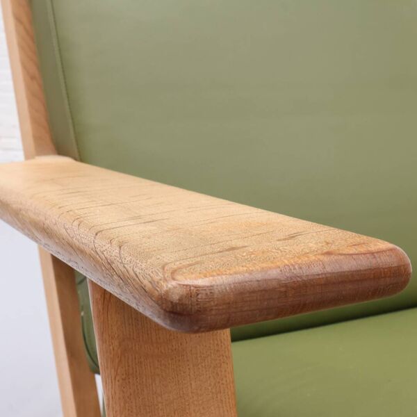 Fauteuil en chêne GE290 de Hans Wegner pour Getama années 1960