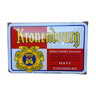 Enamelled plate former Brasserie Kronenbourg