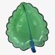 Murano leaf glass pocket tray