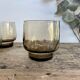 4 verres fumés vintage