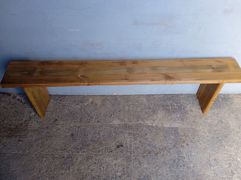 Solid wood bench patinated 180cm