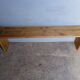 Solid wood bench patinated 180cm