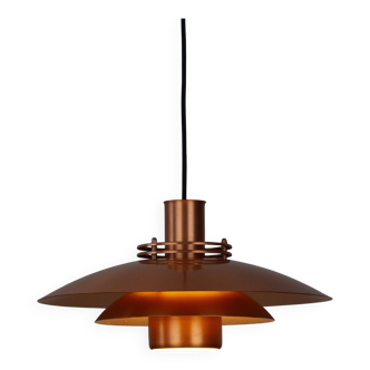Danish vintage copper pendant lamp by Form light, 1980s