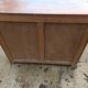 Low Parisian sideboard in solid wood 2 doors 2 drawers art deco handles