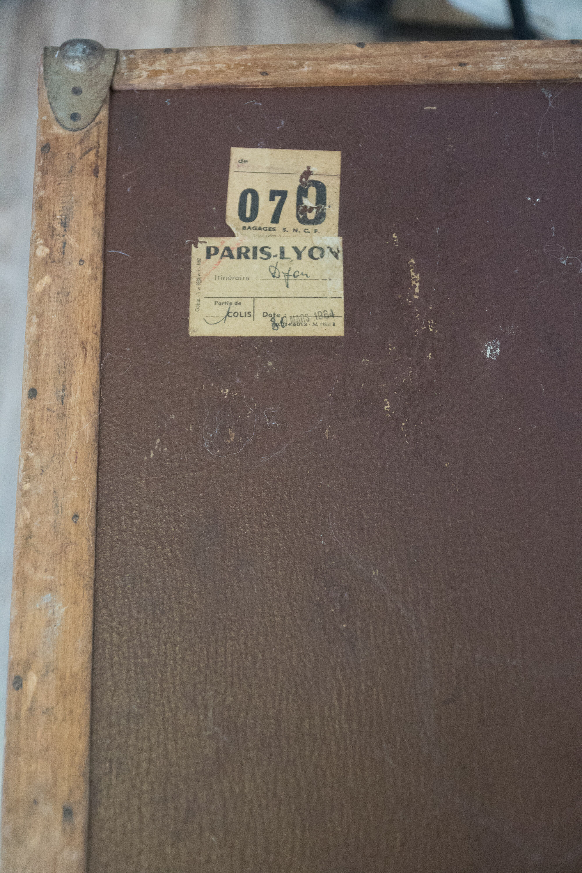 Vintage cabin trunk of the house "the bernard trunk"