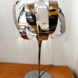 Space age chrome metal lamp
