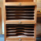 Vintage binder with 4 sliding doors