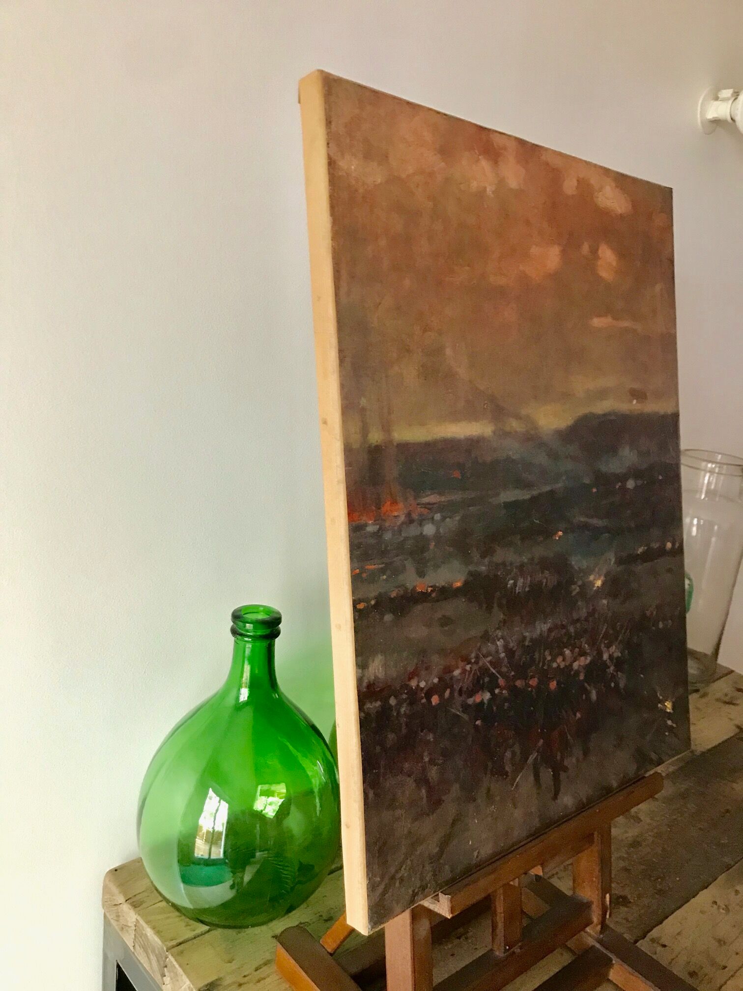 Peinture Assaut guerre de 1870