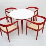Scandinavian Dining Table with Chairs, 1960s