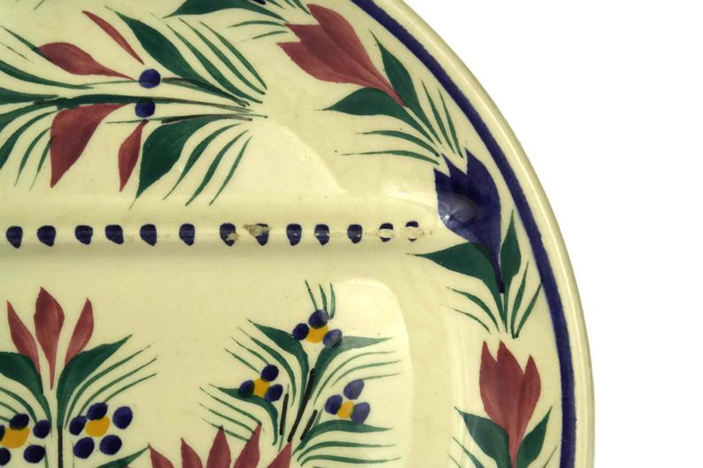 Quimper pottery asparagus plate