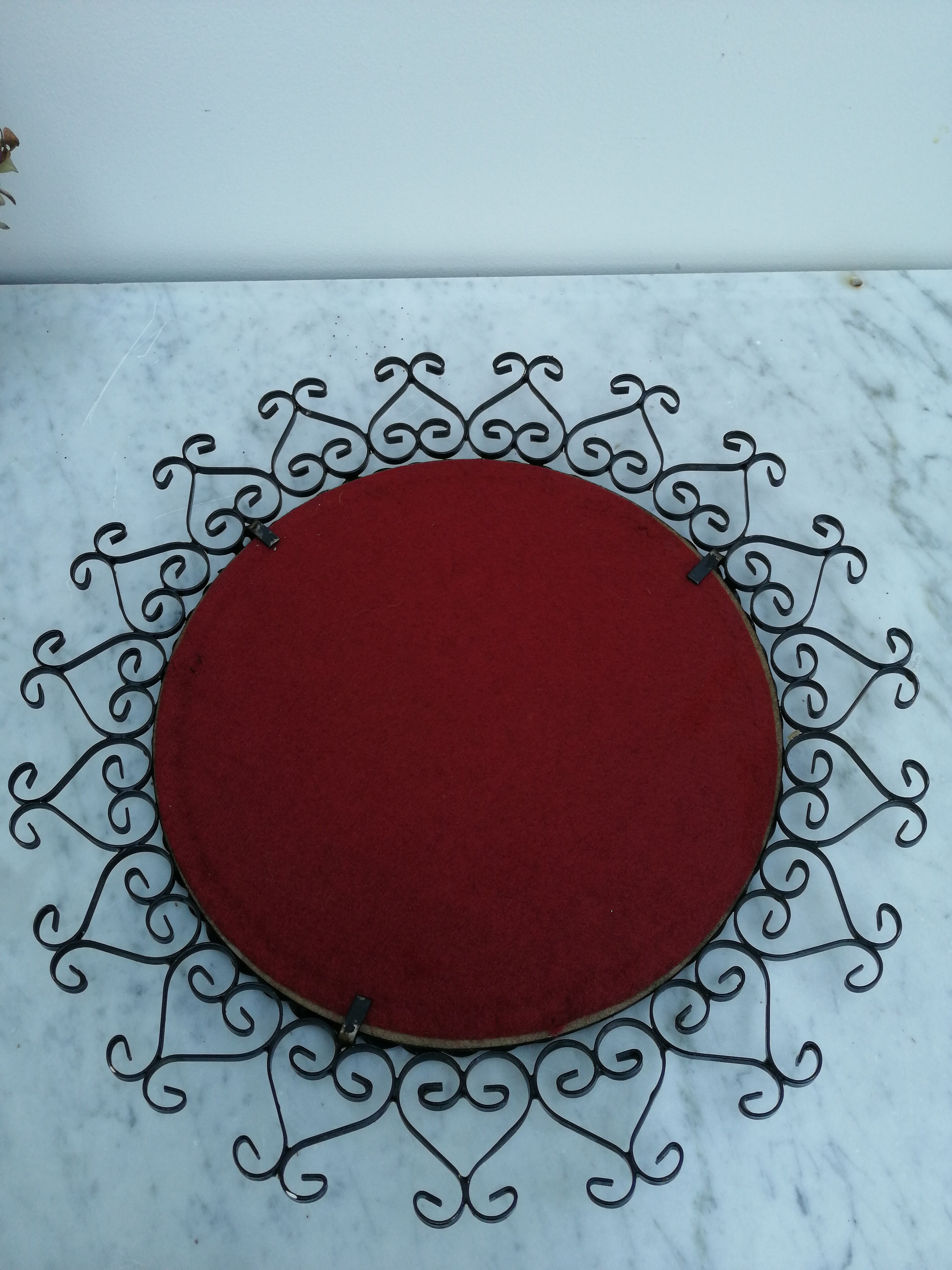 Mirror sun wrought iron 35cm