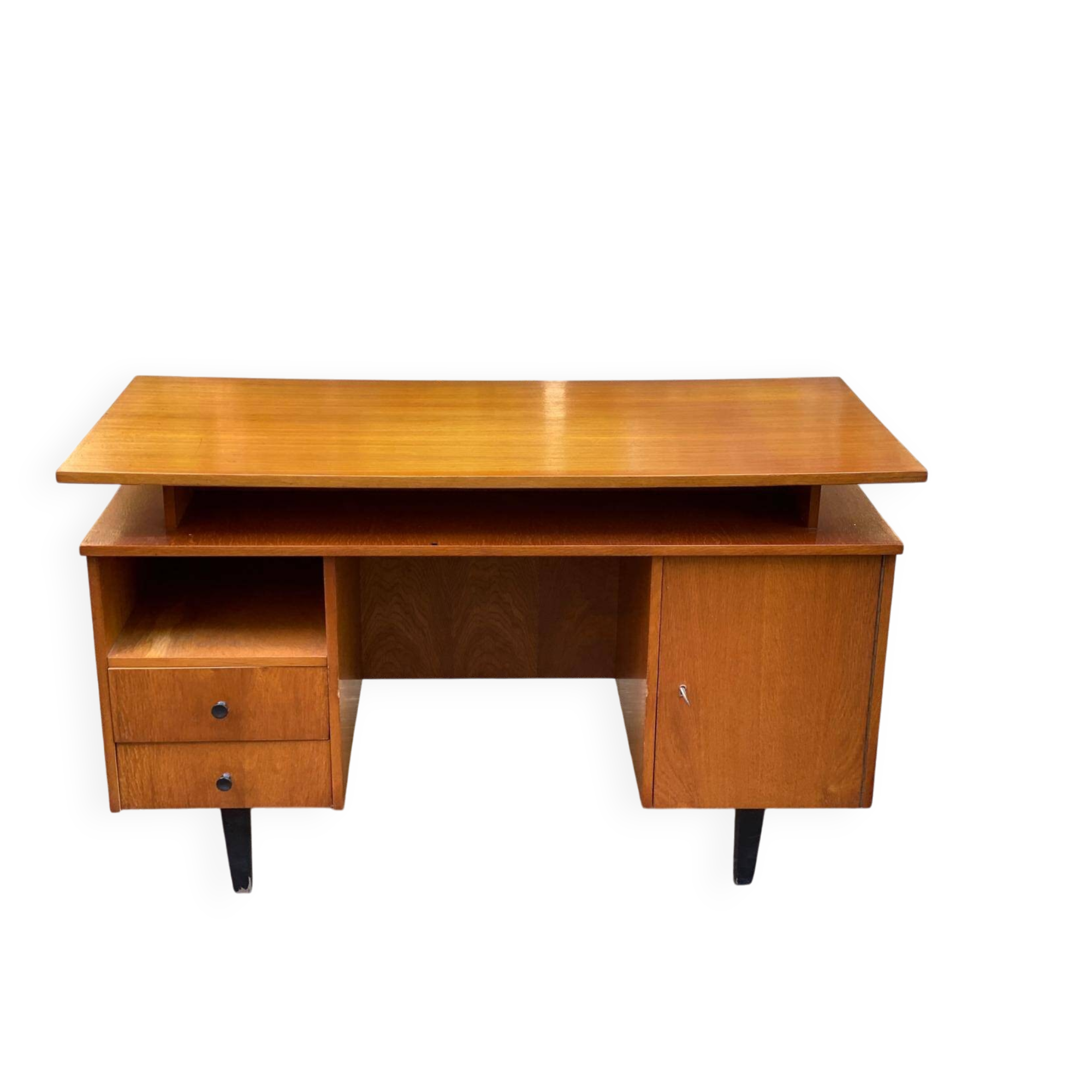 Scandinavian desk from the 50s/60s in wood 130cm