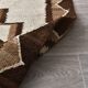 3x9 Brown Cream Turkish Kilim Runner Rug
