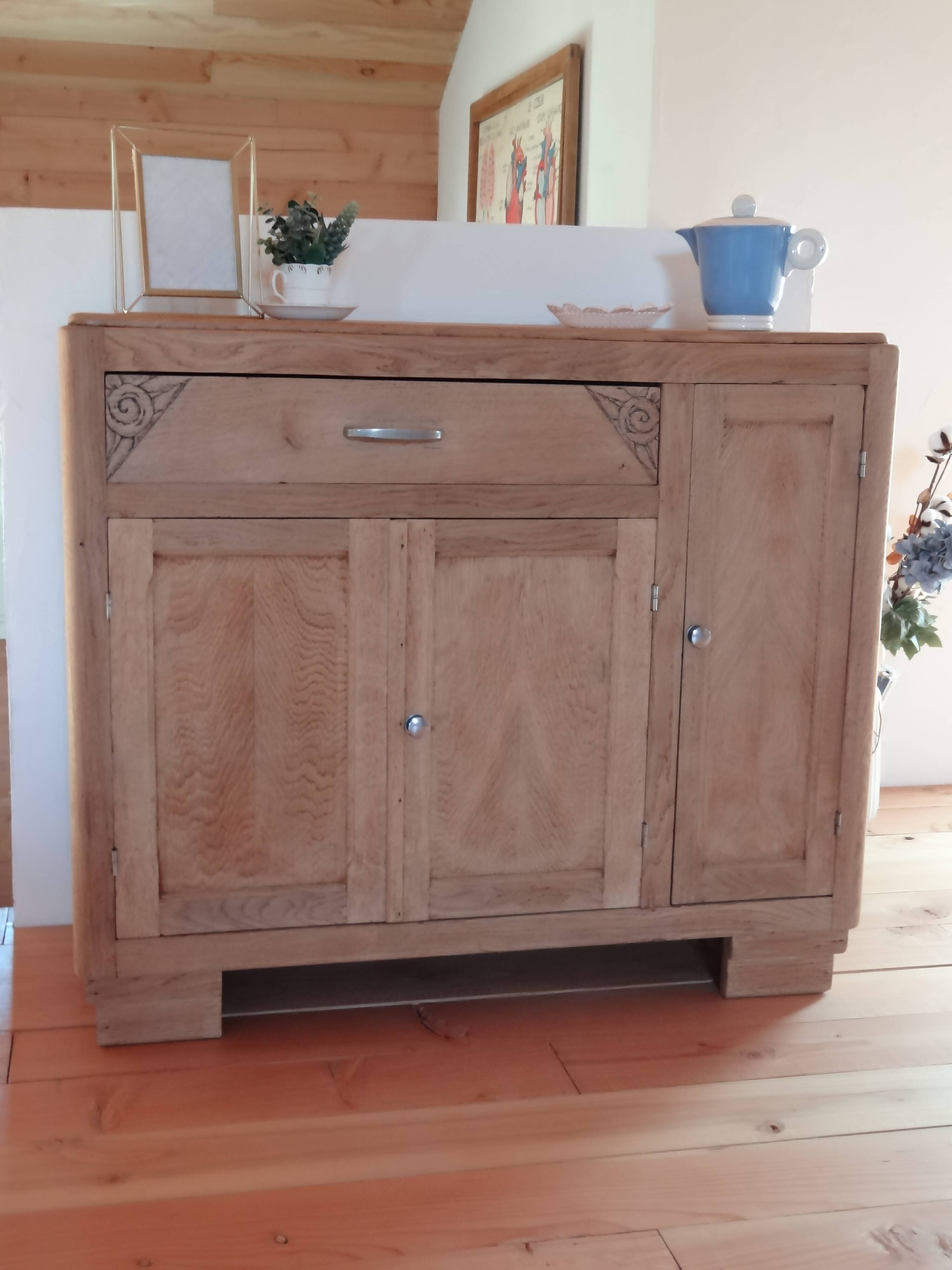 Art Deco oak sideboard