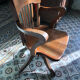 Fauteuil de bureau à balance américain en bois