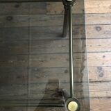 Glass and brass coffee table