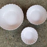 Hollow dishes old salad bowl white earthenware