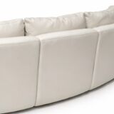 High-end white leather sofa
